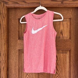 Nike DRI-FIT Kids Heathered Pink Tank Top